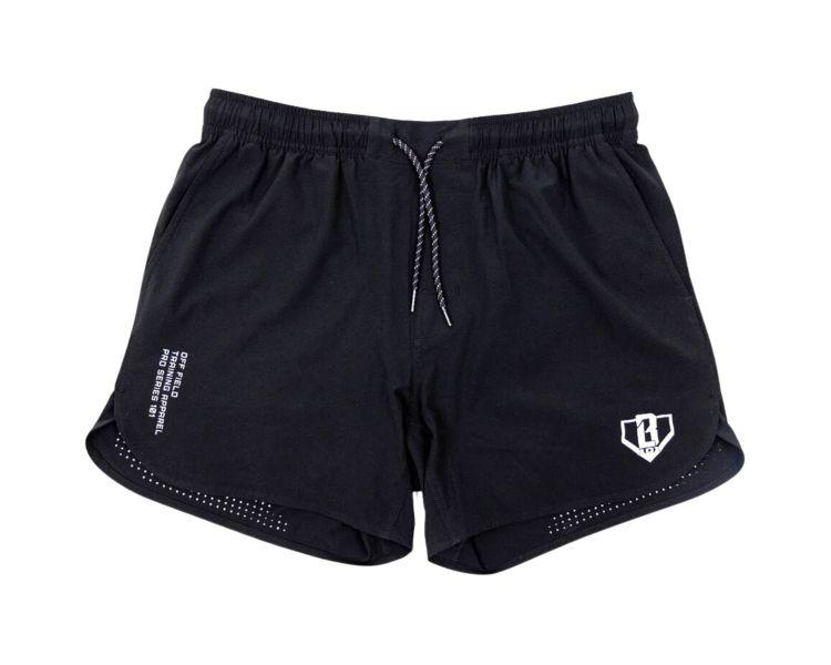 Baseball Lifestyle Black Pro Series Shorts