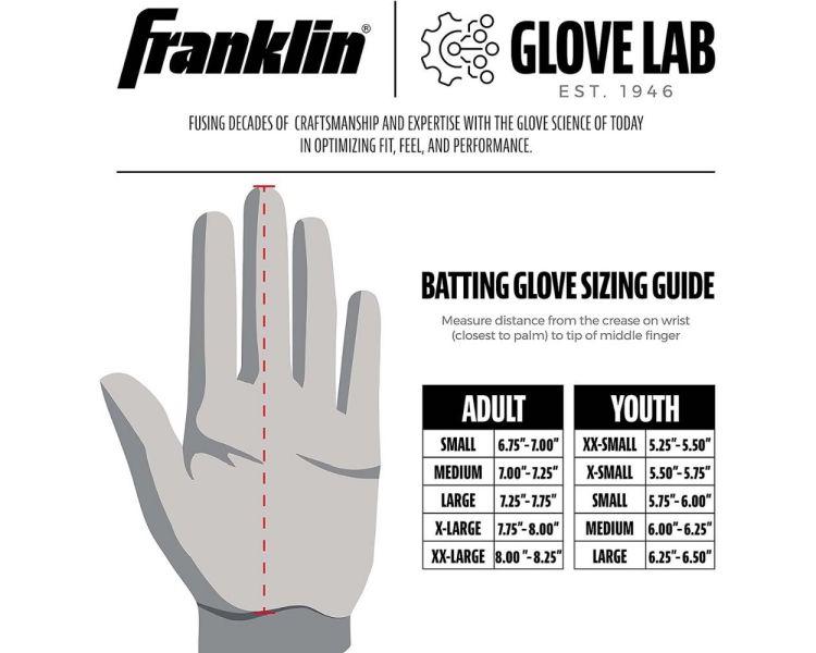Franklin Batting Gloves Pro Classic Black/Gold Adult