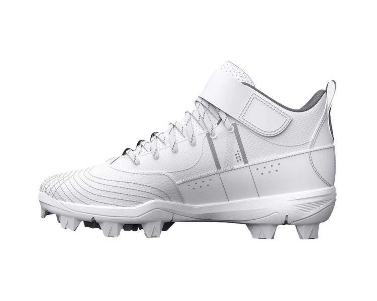 Under Armour White Youth Cleats