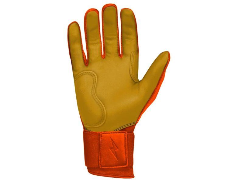 Youth batting gloves orange discount