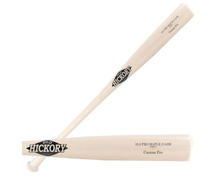 Old Hickory J143M Pro Model Maple Baseball Bat White Wash