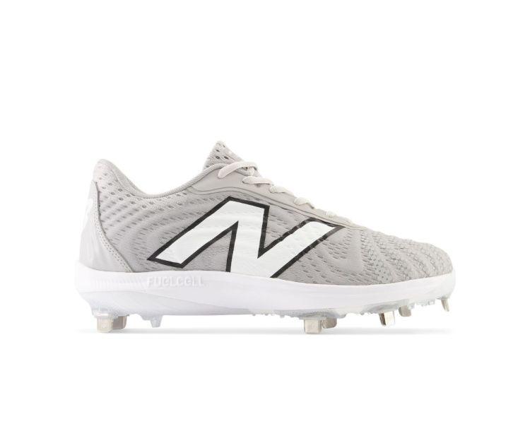 New Balance L4040v7 Grey Metal Cleats: L4040TG7