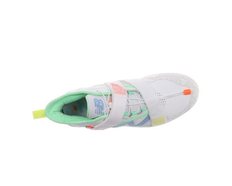 New Balance FuelCell Lindor 2 White Metal Cleats: LMLINDW2