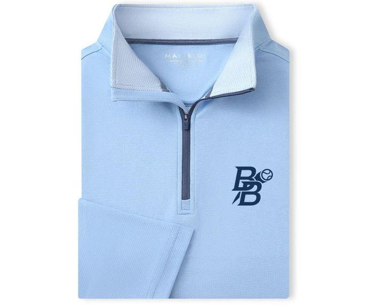 Pennant Pullover Light Blue Quarter Zip