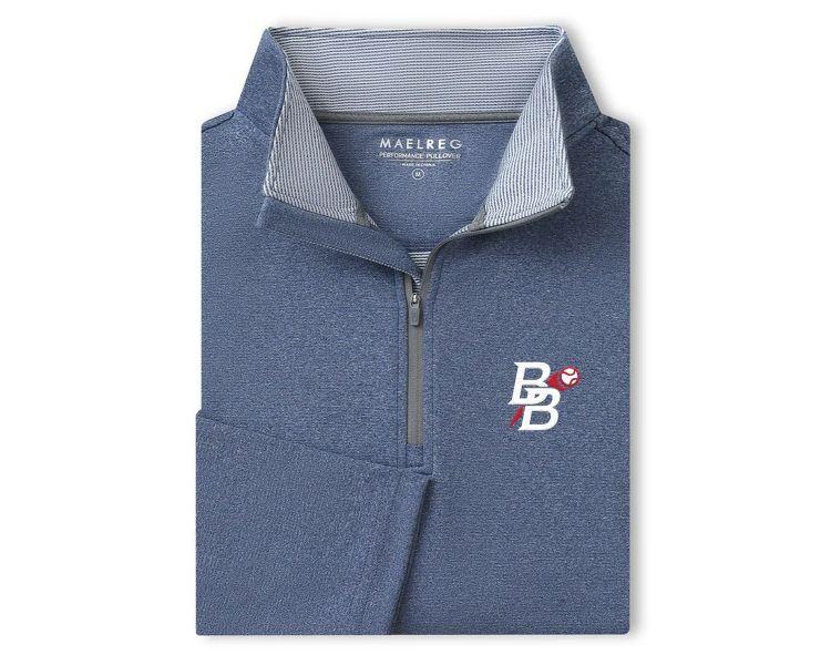 Pennant Pullover Navy Quarter Zip