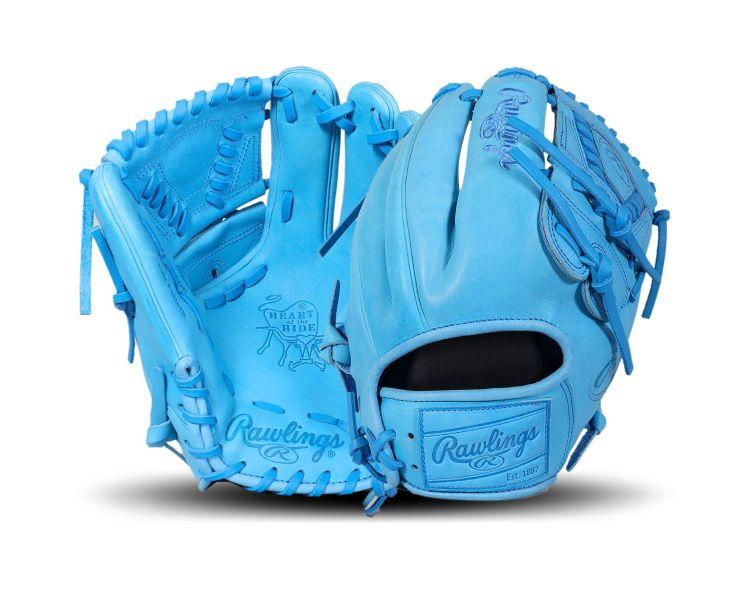 Rawlings Heart of the Hide Columbia Blue Monochrome 11.75" Pitcher's Glove