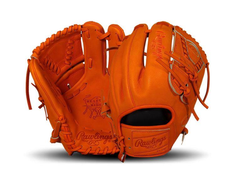 Rawlings Heart of the Hide Orange Monochrome 11.75" Pitcher's Glove