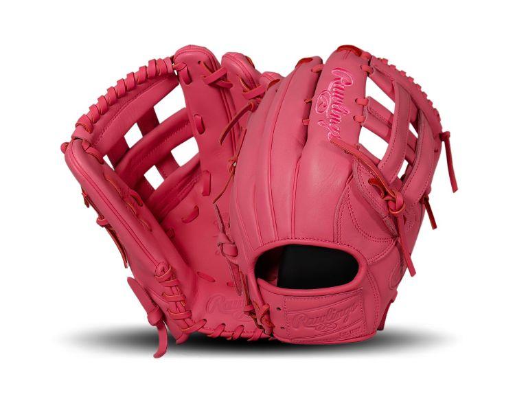 Rawlings Heart of the Hide Pink Monochrome 12.75" Outfield Glove