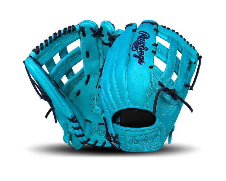 Rawlings Heart of the Hide Teal Monochrome 12.75" Outfield Glove