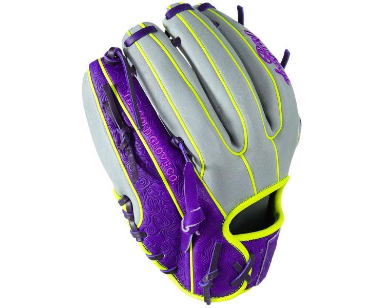 SHORT GLOVE / PURPLE FLAMES | Yellow Glove