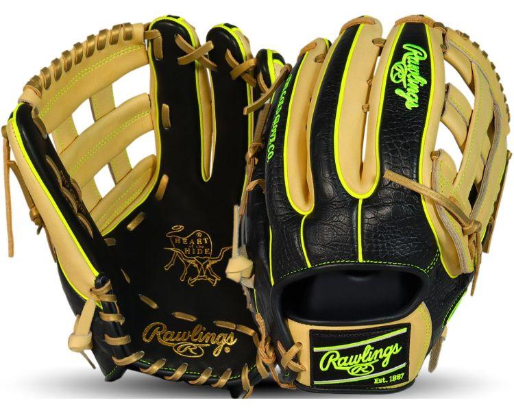 Rawlings Heart of the Hide Neon Nightmare 12.75" Outfield Glove