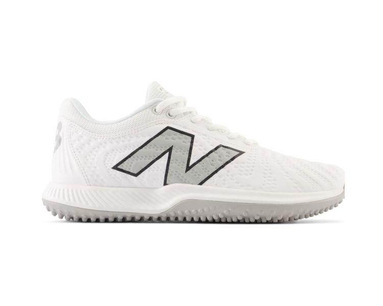 New Balance 4040v7 White Turf Shoes: T4040SW7