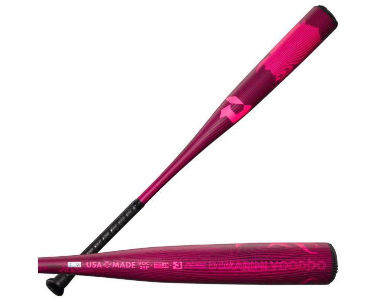 2024 DeMarini Voodoo One Pink BBCOR Baseball Bat: WBD2557010