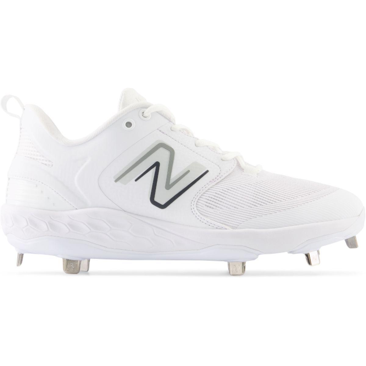 New Balance 3000 v6 White Metal Cleats Better Baseball Better Baseball