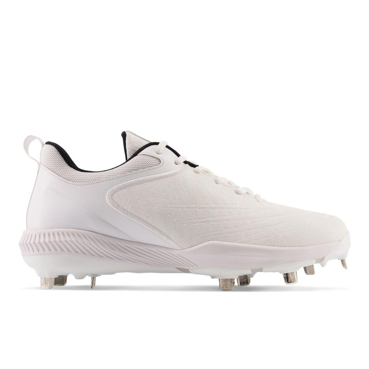 New Balance 4040 v6 White White Metal Baseball Cleats Better Baseball