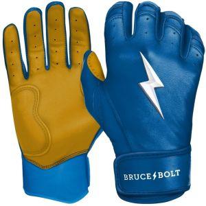 Team Issued Batting Gloves - Bruce Bolt - Blue, Orange and Grey