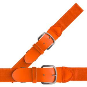 TCK Adult Adjustable Elastic Orange Baseball Belts L